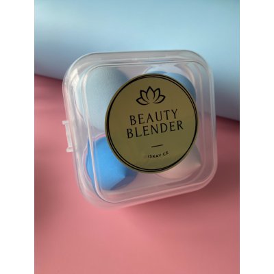 Iskay Houbičky na make-up 4 ks modrá – Sleviste.cz