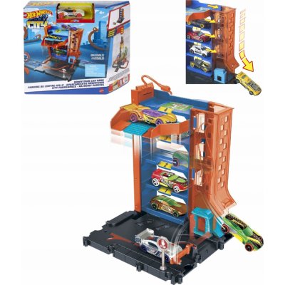 Mattel Hot Wheels City Centrum města HDR24 HW parkovací dům – Zboží Mobilmania