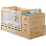 Čilek Rostoucí houpací postýlka s přebalovacím pultem Mocha Baby + matrace – Sleviste.cz