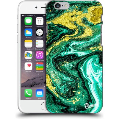 Pouzdro Picasee silikonové Apple iPhone 6/6S - Green Gold čiré – Zboží Mobilmania