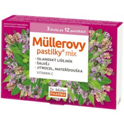 Müllerovy pastilky mix 3x 12ks – Hledejceny.cz