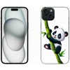 Pouzdro a kryt na mobilní telefon Apple mmCase Gelové iPhone 15 Plus - panda na bambusu