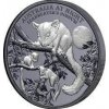 New Zealand Mint Austrálie v noci Leadbeaterss Possum Black Proof 1 Oz