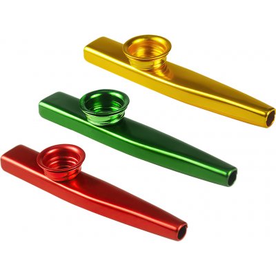 Kazoo sada červené zelené a zlaté