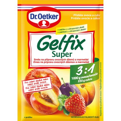 Dr. Oetker Gelfix Super 3:1 Směs na přípravu džemů a marmelád 10 x 25 g – Zboží Mobilmania