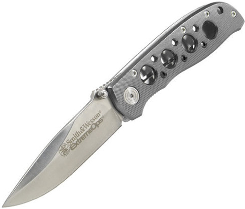 Smith & Wesson Extreme Ops 3.22 in. Blade Aluminum Handle Plain CK105H