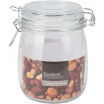 Excellent Houseware Sklenice s klipem a skleněným víkem 750ml – Zboží Mobilmania