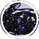 Solight LED vánoční řetěz 3m 20xLED 3x AA modré světlo zelený kabel 1V50-B – Hledejceny.cz