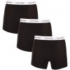 Boxerky, trenky, slipy, tanga Calvin Klein pánské černé boxerky 3Pack