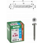 SPAX půlkulatá hlava 4.0x 20 plný závit TX20 nerez.ocel A2, s certifikátem (200 ks) – Hledejceny.cz