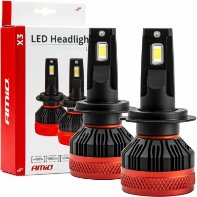 Auto LED žárovky X3 H7 H18 série 6500K Canbus AMIO-02980 | Zboží Auto