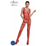 Passion ECO catsuit BS009 červený – Zboží Dáma