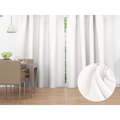 Biante Dekorační závěs Rongo RG-032 Krémově bílý 140x250 cm – Hledejceny.cz