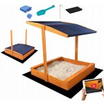 Trendie Dřevěné pískoviště se stříškou 120x120 cm impregnované – Zboží Dáma Trendie Dřevěné pískoviště se stříškou 120x120 cm impregnované – Zboží Dáma