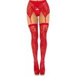 Leg Avenue Lace Thigh Highs & Garterbelt 1608 Red – Zbozi.Blesk.cz