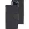 Pouzdro a kryt na mobilní telefon Apple Mercury Fancy Diary iPhone 15 - černé/černé