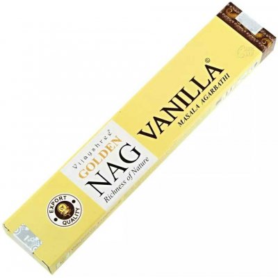 Vijayshree Golden Nag Indie vonné tyčinky Vanilla 15 g – Hledejceny.cz