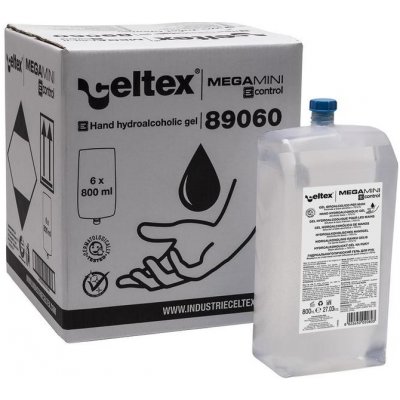 Celtex Hydroalkoholický dezinfekční gel na ruce pro bezdotykový dávkovač 800 ml – Zboží Mobilmania