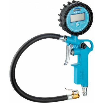 HAZET 9041D-1, Měřič tlaku v pneumatikách digitální | 0–12 bar, ±1% přesnost, modré osvětlení – Hledejceny.cz
