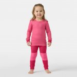 Helly Hansen dětský set termoprádla z merino vlna s technologií LIFA Hot Pink – Zboží Mobilmania