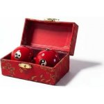 Červené meditační – relaxační čínské Feng Shui koule 4 cm – Jin Jang – Hledejceny.cz