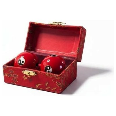 Červené meditační – relaxační čínské Feng Shui koule 4 cm – Jin Jang – Hledejceny.cz
