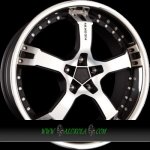 Keskin KT10 9,5x18 5x100 ET25 matt black polished | Zboží Auto