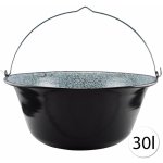 Perfect Home 71039 Smaltovaný kotlík na guláš 30 L, černý – Zboží Dáma Perfect Home 71039 Smaltovaný kotlík na guláš 30 L, černý – Zboží Dáma