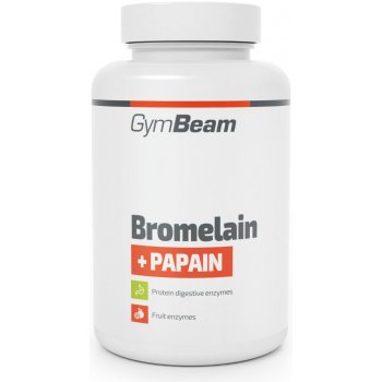 GymBeam Bromelain Papain 90 kapslí