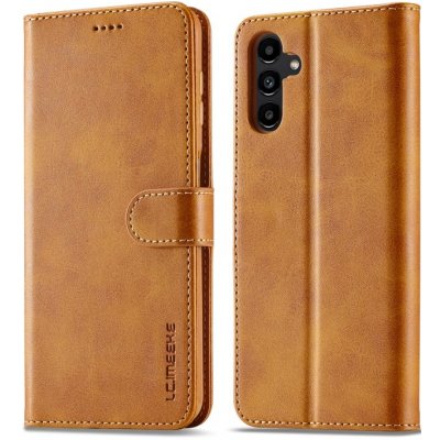 IMEEKE Peňaženkový obal pre Samsung Galaxy A15 / A15 5G svetlohnedé – Sleviste.cz