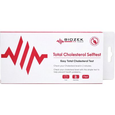 Biozek Total Cholesterol test domácí test na určení celkového cholesterolu v krvi – Hledejceny.cz