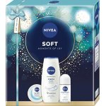 Nivea Soft Moments of Joy Nivea Creme Soft sprchový gel 250 ml + Nivea Soft hydratační krém 100 ml + Nivea Original Care kuličkový antiperspirant 50 ml – Zbozi.Blesk.cz