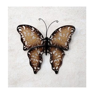 Prodex Motýl kov hnědobéžový menší 26 × 24 cm – Hledejceny.cz