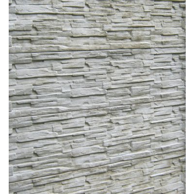 Betonová deska plotová, jednostranná – 200 x 50 cm štípaný kámen – Zboží Mobilmania
