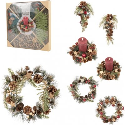 Textilomanie Kreativní sada DIY CHRISTMAS pro výrobu věnců a dekorací - různé varianty – Hledejceny.cz