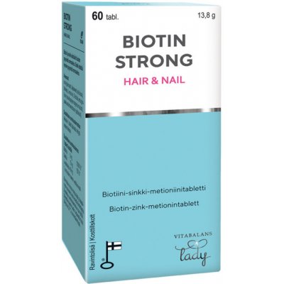 Biotin Strong Hair & Nail 60 tablet – Zbozi.Blesk.cz