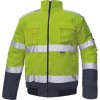 Pracovní oděv Cerva Zimní nepromokavá reflexní bunda Clovelly Pilot 2 v 1 Hi-Vis žlutá/námořnická