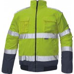 Cerva CLOVELLY pilot bunda HV Reflexní bunda zimní žlutá/navy – HobbyKompas.cz