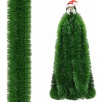 SPRINGOS Vánoční řetěz Girlanda Premium 6m zelená zasněžená – Sleviste.cz