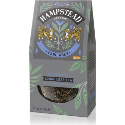 Hampstead Tea London BIO černý sypaný čaj s bergamotem Earl Grey 100 g – Zbozi.Blesk.cz