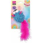 Magic Cat Rainbow Relax myš s pírkem a šantou 6 cm – Zboží Dáma