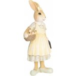 Clayre & Eef Dekorace králíček ve žlutých šatech 8*5*15 cm – Hledejceny.cz
