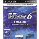 Gran Turismo 6 1 million credit