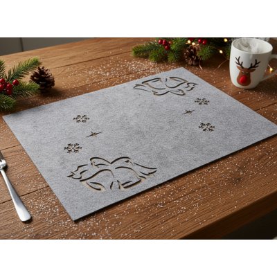 Mybesthome Prostírání Natale III. šedá 30x40cm – Zboží Dáma