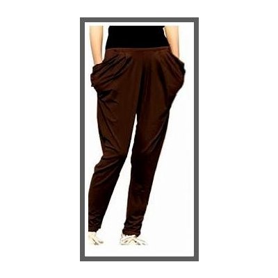 Fashion-4happy dámské kalhoty 3755-1 hnědé