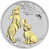 Perth Mint Stříbrná mince Rok Králíka 1 $ Australie 1 Oz