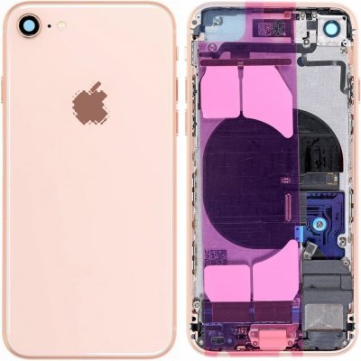 Kryt Apple iPhone 8 Zadní Housing s Malými Díly zlatý – Zboží Mobilmania