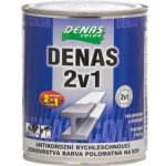 DENAS BARVA NA KOVY 2v1 antikorozní rychleschnoucí barva, 0110 šedá, 700 g – Zbozi.Blesk.cz
