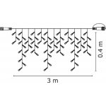 Profi LED spojovací řetěz černý krápníky 3m studená bílá – Zbozi.Blesk.cz