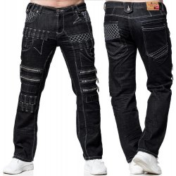 Kosmo Lupo kalhoty pánské KM8006-1 džíny jeans černá